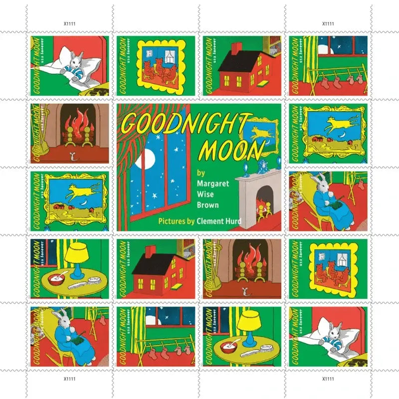 2025 Goodnight Moon Stamps Sheet of 16  1set=5SheetsWas $73.00/set