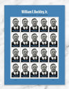 2025 William F. Buckley Jr. Stamp 1set=5Sheets Was $73.00/set
