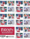 2014 USPS Rudolph the Red-Nosed Reindeer Forever Stamps 1set=5Sheets Was $73.00/set - stampworldstore